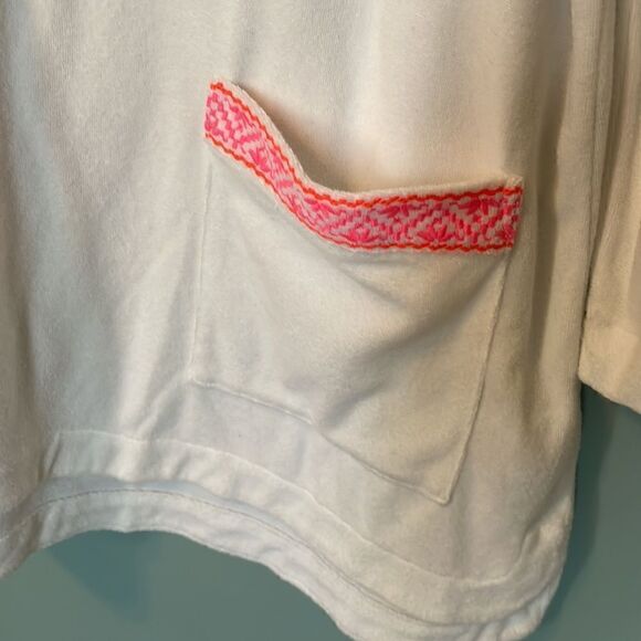 Vineyard Vines Women's Sweater Swimsuit Cover Up White Pink Size Medium - 💕🌻💕 - Picture 5 of 10